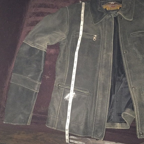 Harley Davidson distressed leather jacket - Picture 7 of 8
